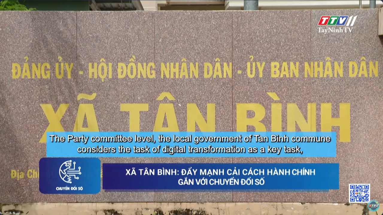 Xã Tân Bình - Đẩy mạnh cải cách hành chính gắn với chuyển đổi số | TayNinhTV